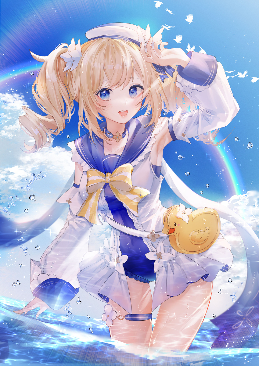 This is a pixiv picture whose title is 水着バーバラ.