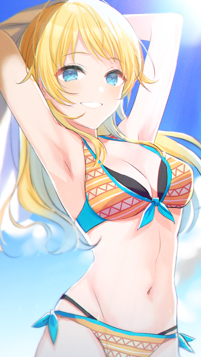 This is a pixiv picture whose title is 水着めぐる.