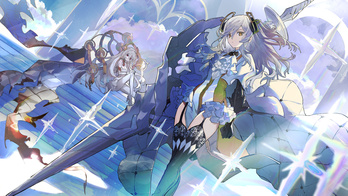 This is a pixiv picture whose title is 白夜極光.