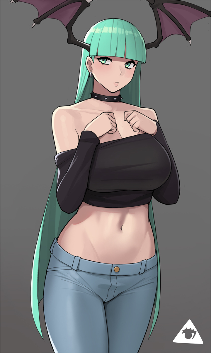 This is a pixiv picture whose title is morrigan.