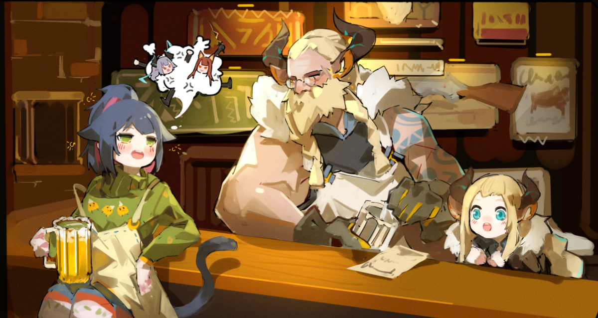 This is a pixiv picture whose title is 杰西卡的老朋友格洛特与芙蕾雅.