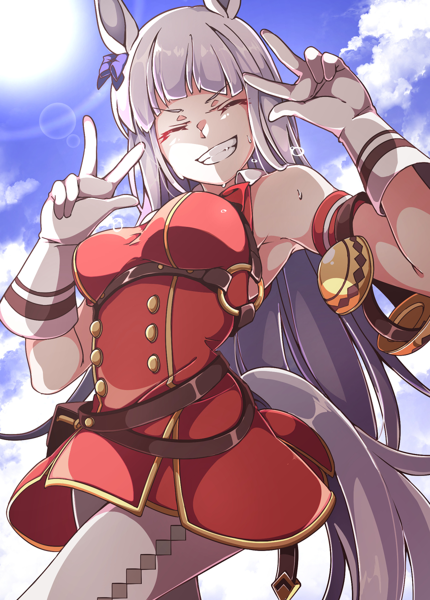 This is a pixiv picture whose title is 笑顔も一等賞なゴルシちゃん.