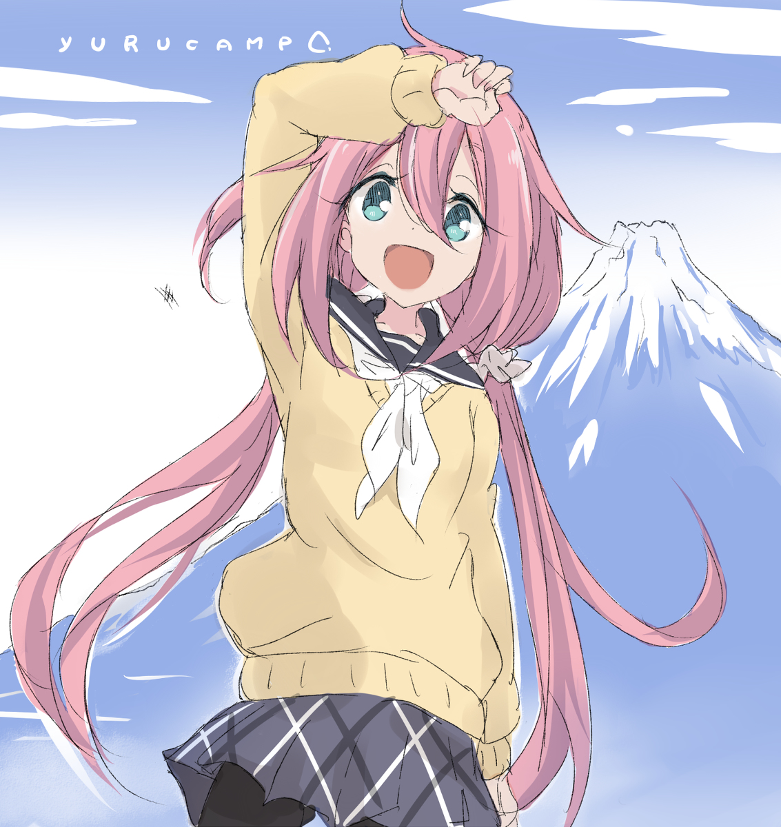 This is a pixiv picture whose title is ふじさんとなでしこちゃん△.