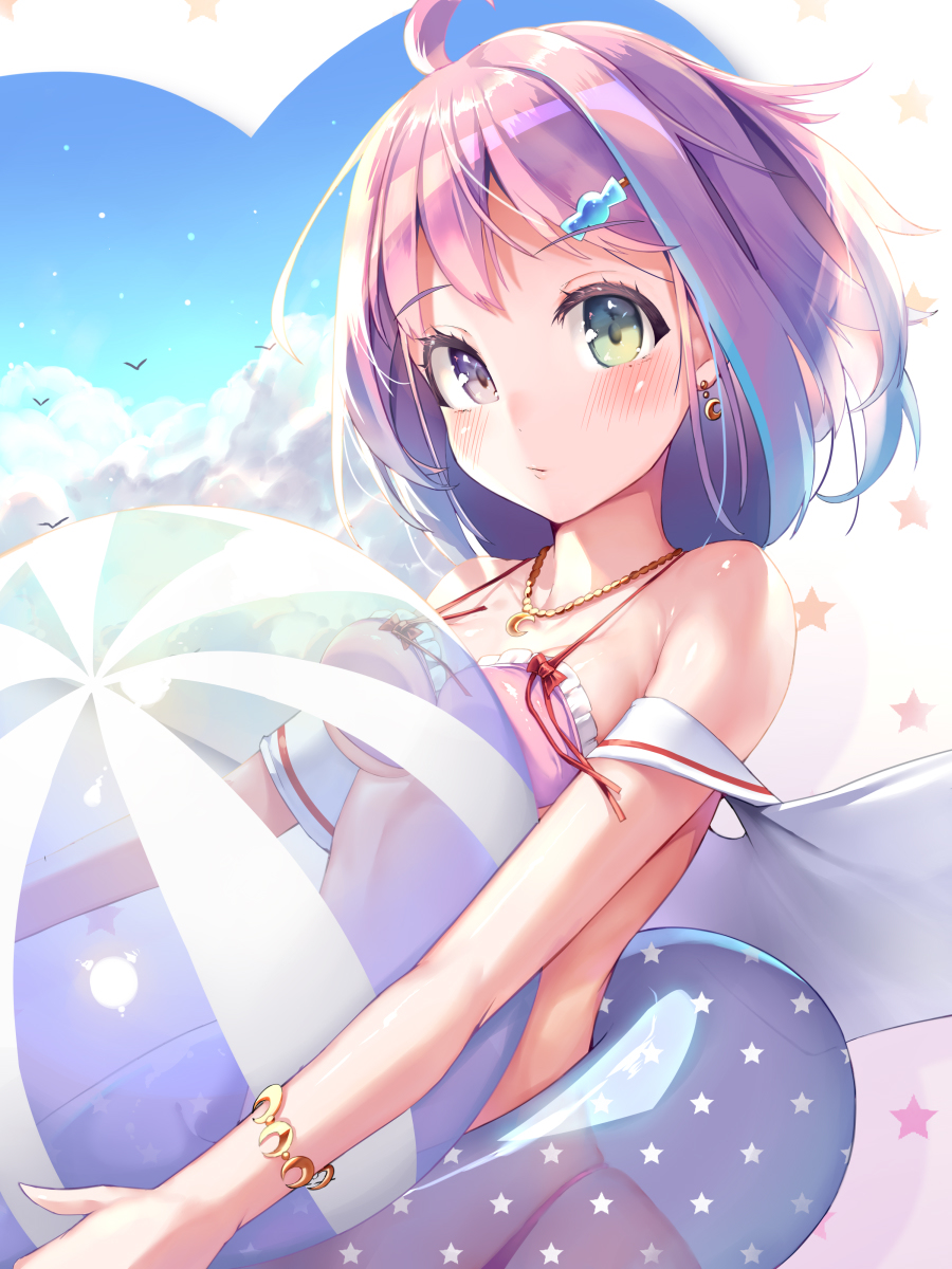 This is a pixiv picture whose title is 水着るーな.