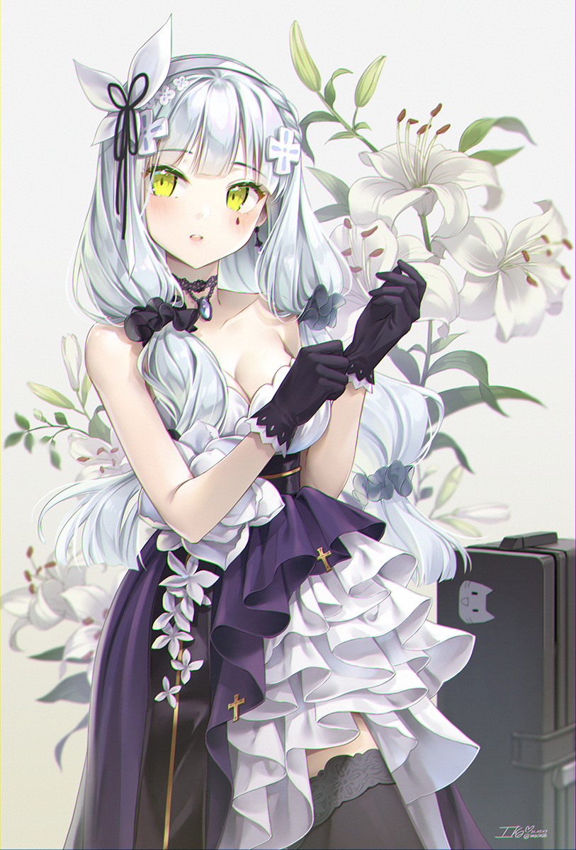 This is a pixiv picture whose title is 少女前线_HK416_星の繭.