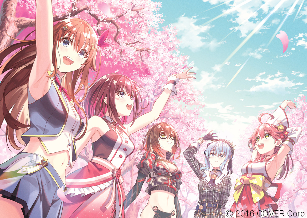 This is a pixiv picture whose title is 0期生タペストリー.