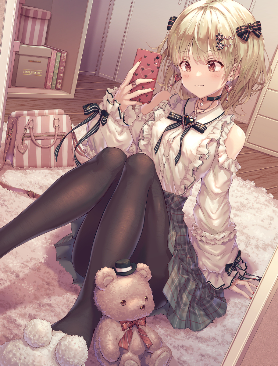 This is a pixiv picture whose title is 自撮り女子📱.