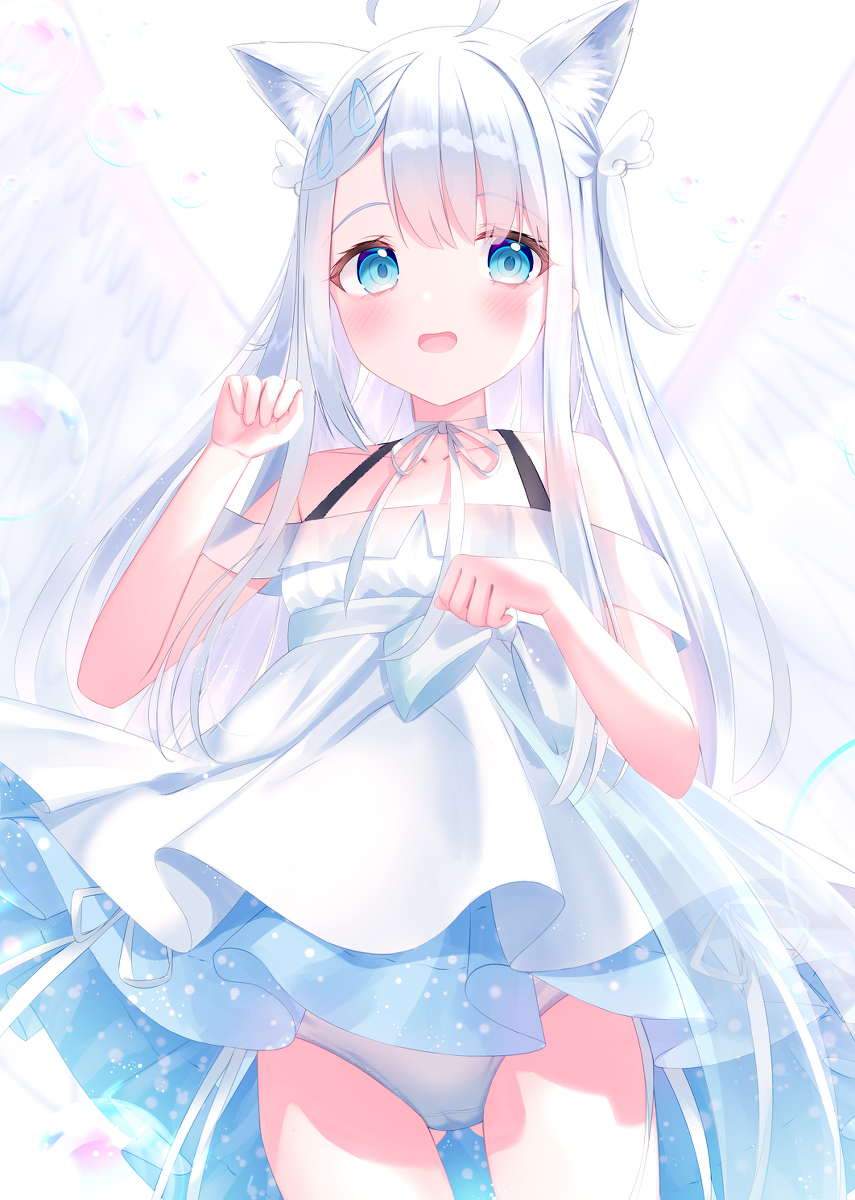 This is a pixiv picture whose title is うとちゃんにゃんにゃん.