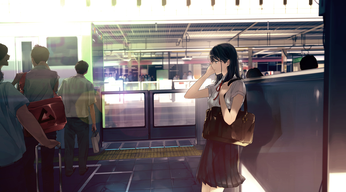 This is a pixiv picture whose title is 真夜中の底で君を待つ　2.