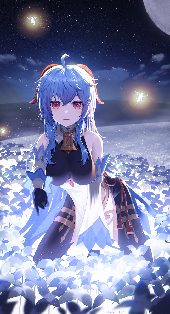 This is a pixiv picture whose title is 甘雨QVQ.