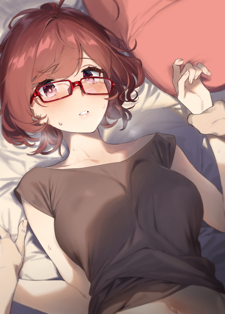 This is a pixiv picture whose title is 近視の姉＃5.