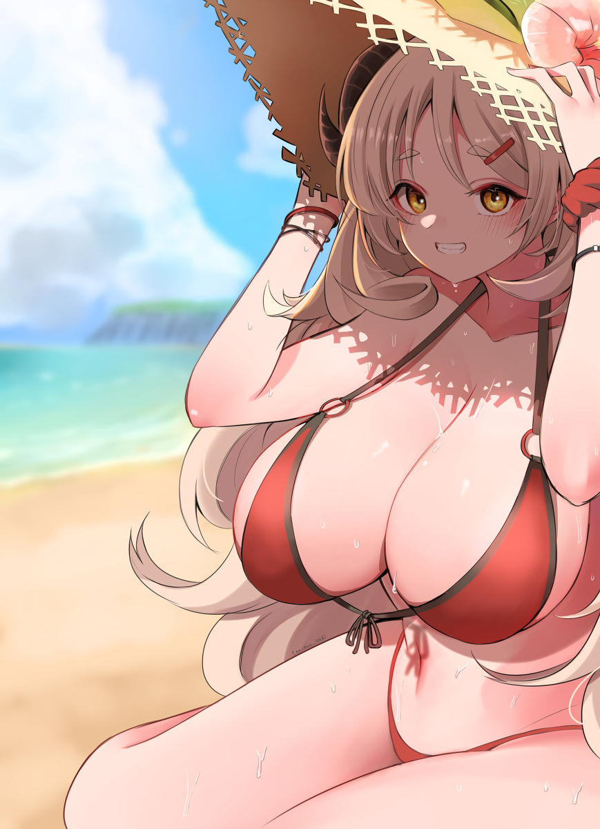 This is a pixiv picture whose title is 水着イズミ.
