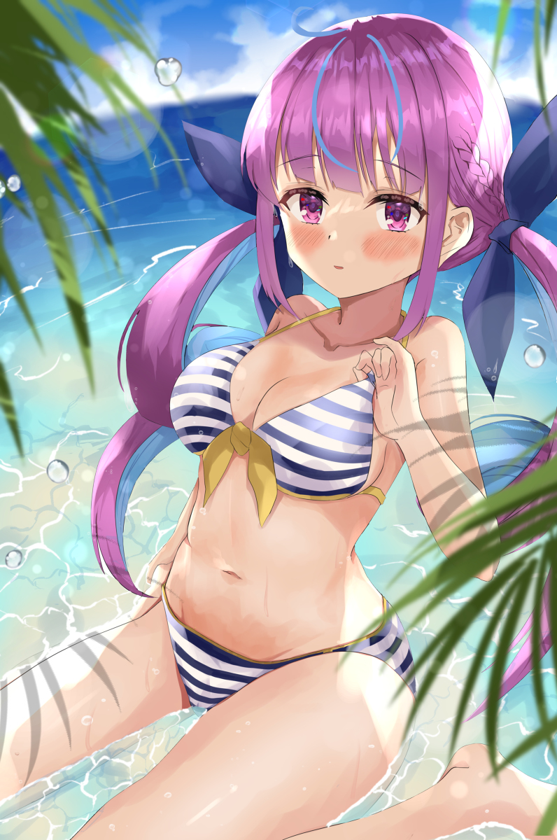 This is a pixiv picture whose title is 湊あくあ.