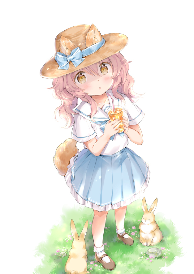 This is a pixiv picture whose title is 夏のオオカミちゃん.