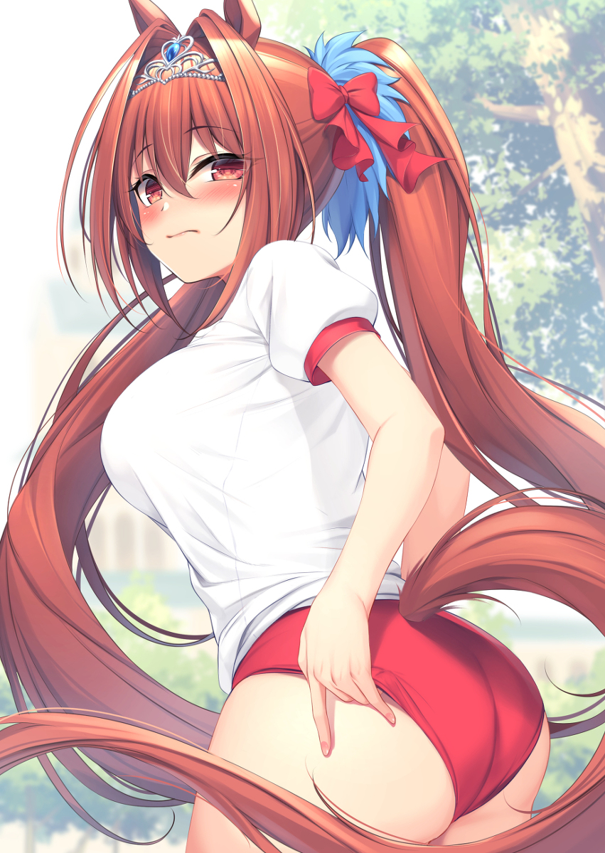 This is a pixiv picture whose title is ダイワスカーレット.