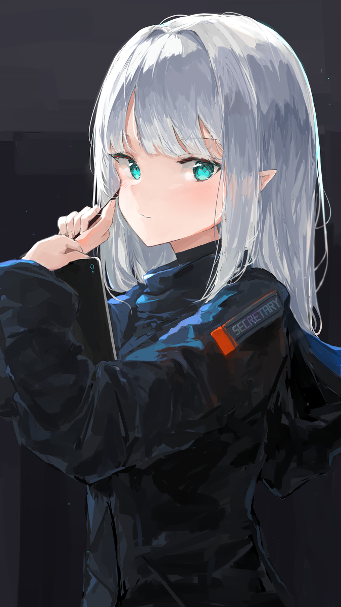 This is a pixiv picture whose title is 書記.