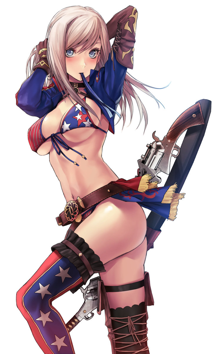 This is a pixiv picture whose title is 水着武蔵ちゃん.
