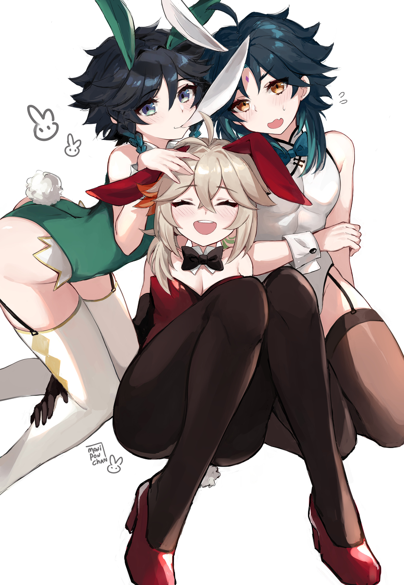 This is a pixiv picture whose title is Bunny 🐰.