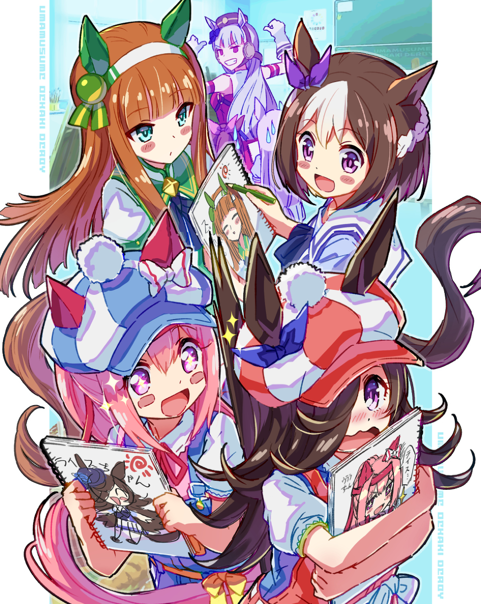 This is a pixiv picture whose title is ｽﾍﾟﾁｬﾝスズカさんえかきうた.