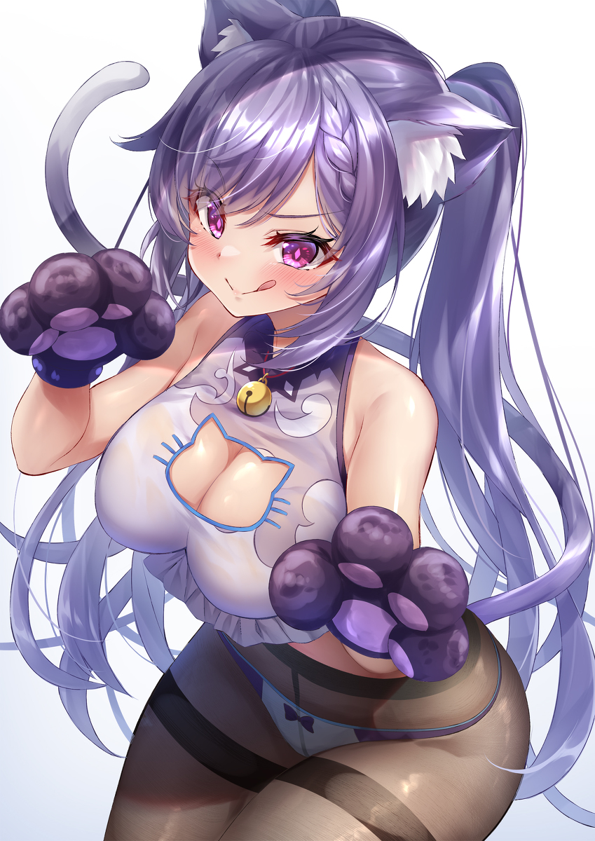 This is a pixiv picture whose title is 猫刻晴ちゃん。.