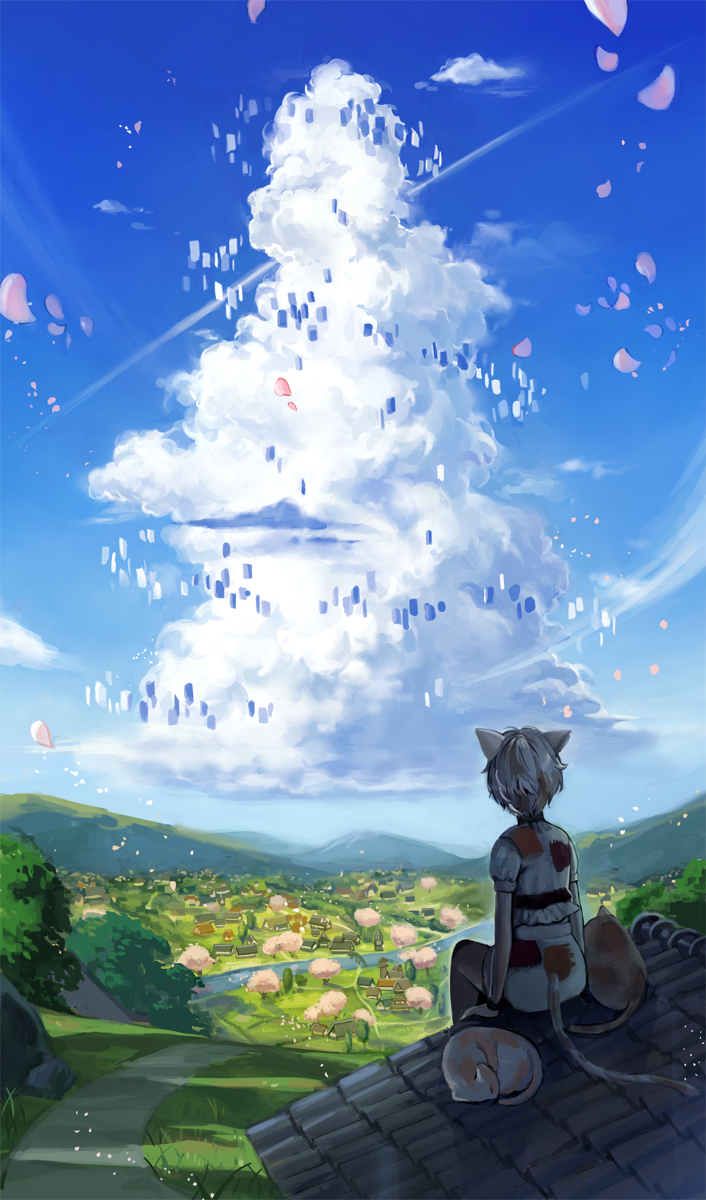 This is a pixiv picture whose title is 虹龍洞.