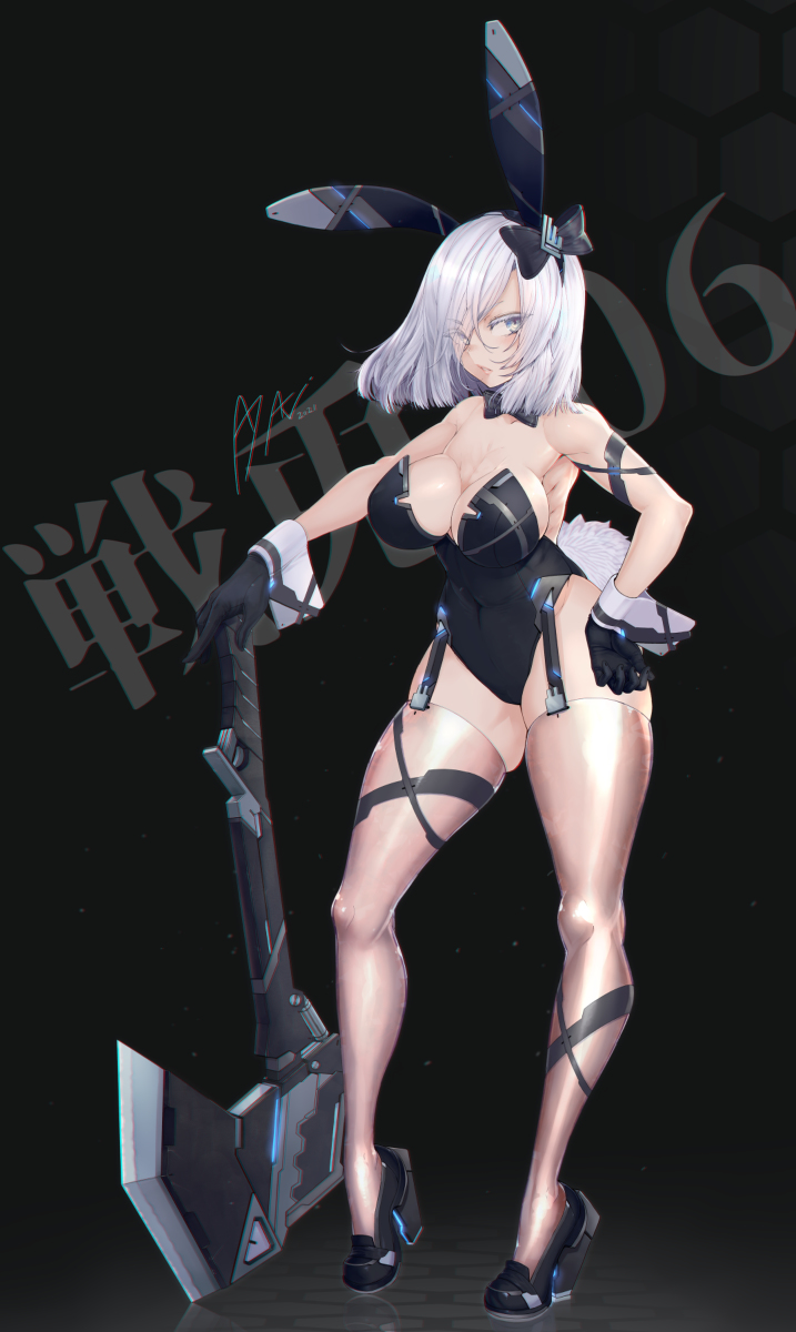 This is a pixiv picture whose title is 戦闘バニー【戦兎０６】.