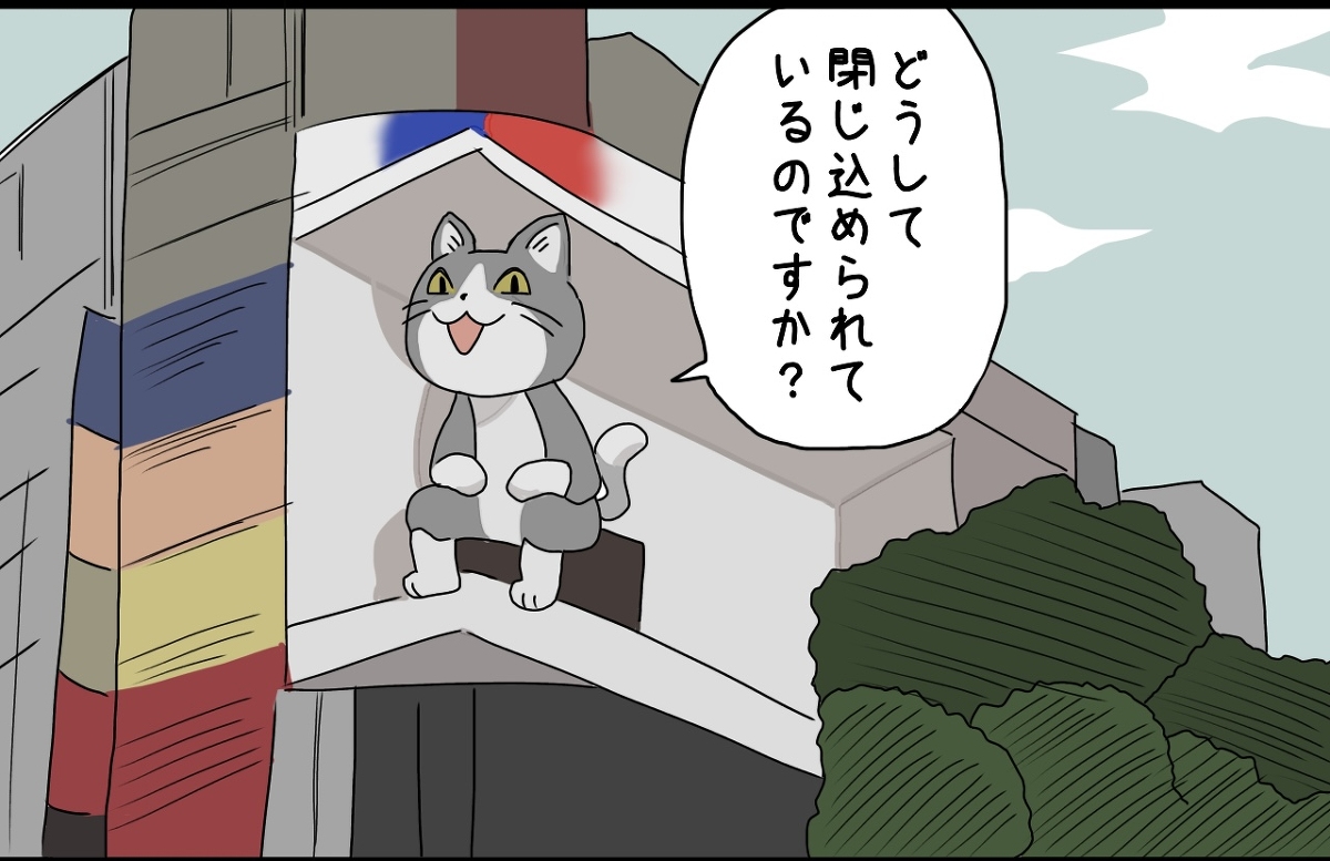 This is a pixiv picture whose title is 新宿の猫.