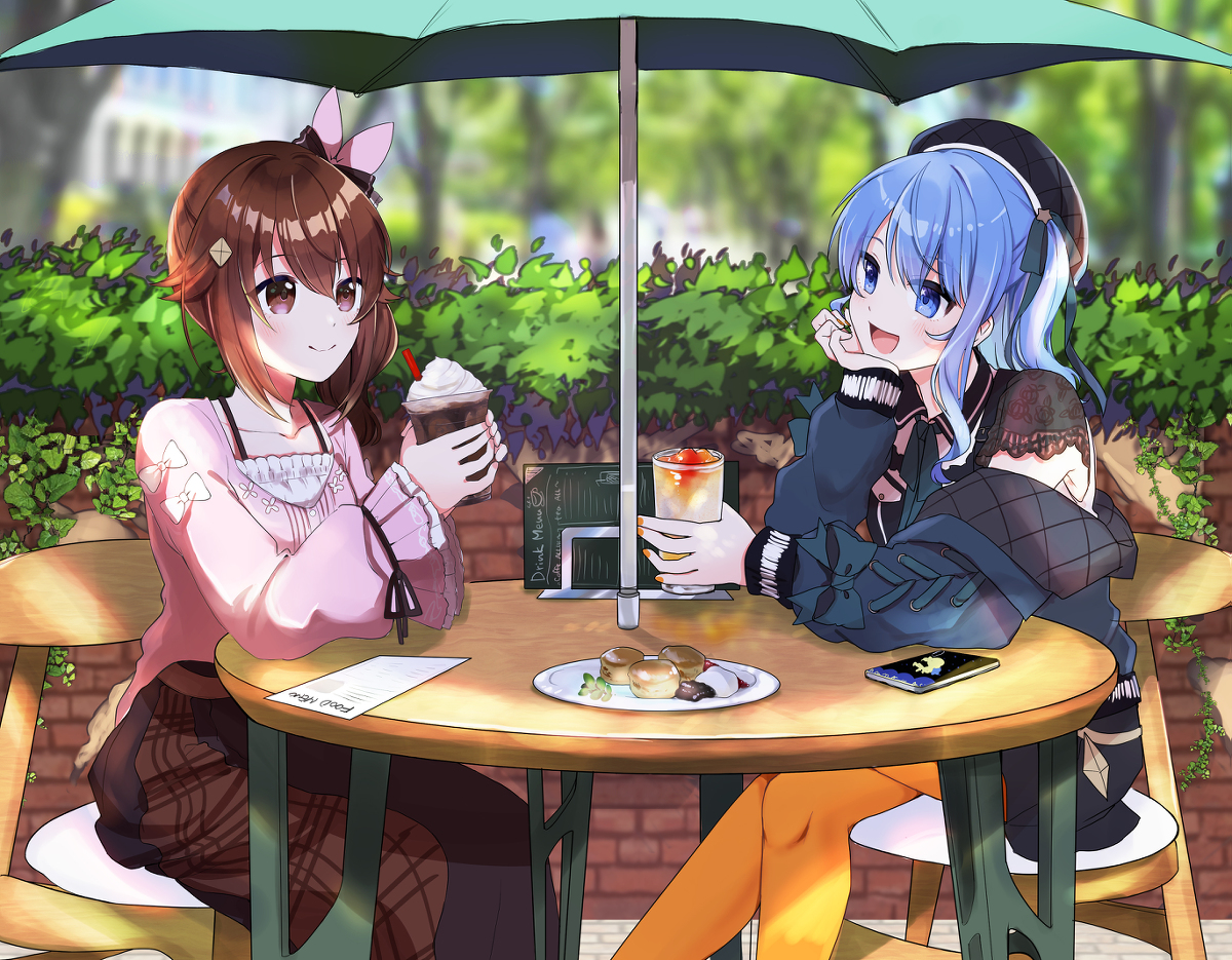 This is a pixiv picture whose title is カフェデート.