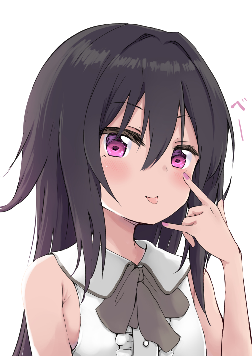 This is a pixiv picture whose title is あっかんべー.