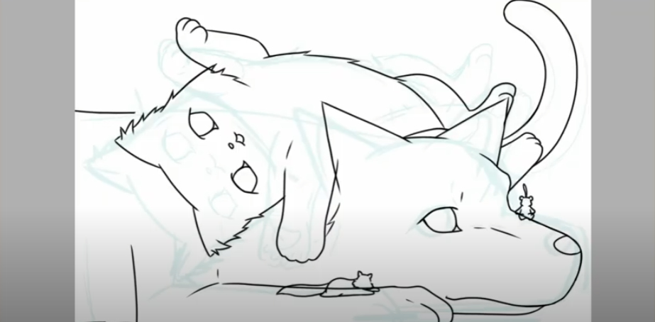 This is a pixiv picture whose title is イラストができるまでの動画をつくりました.