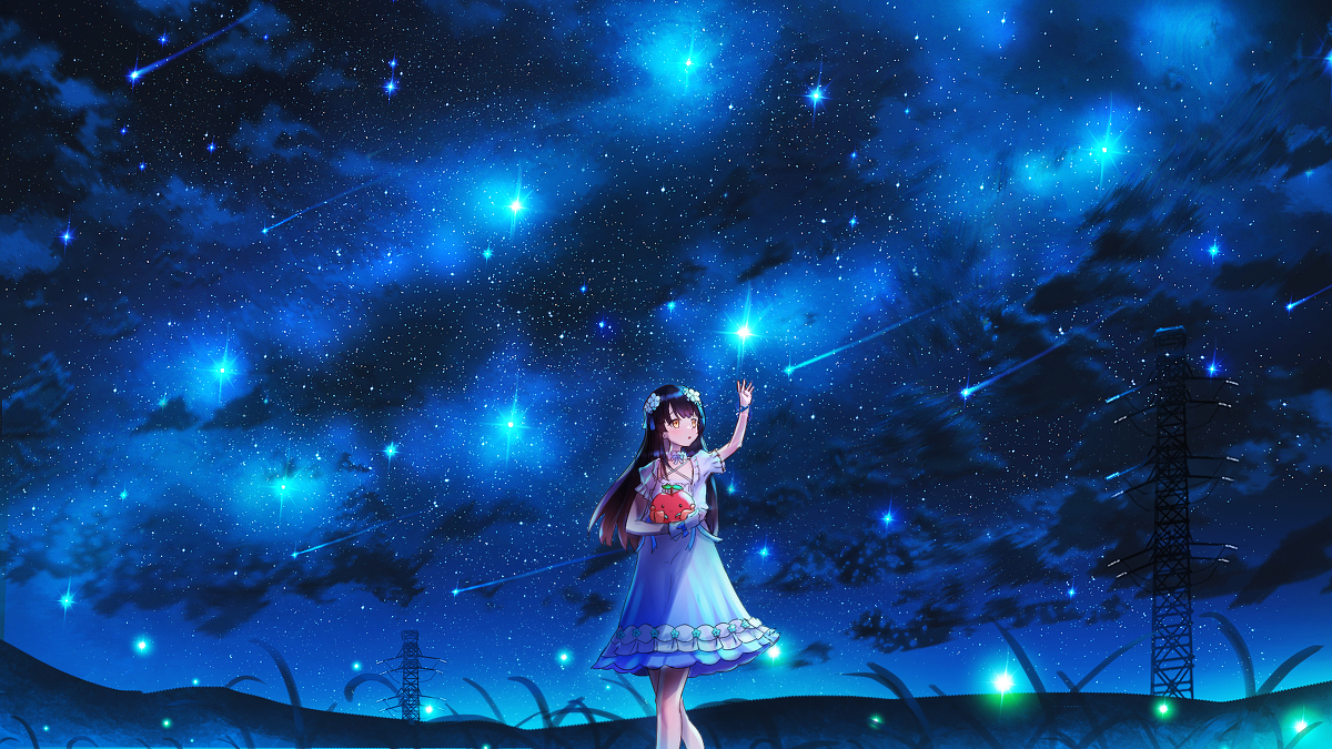 This is a pixiv picture whose title is 星空.