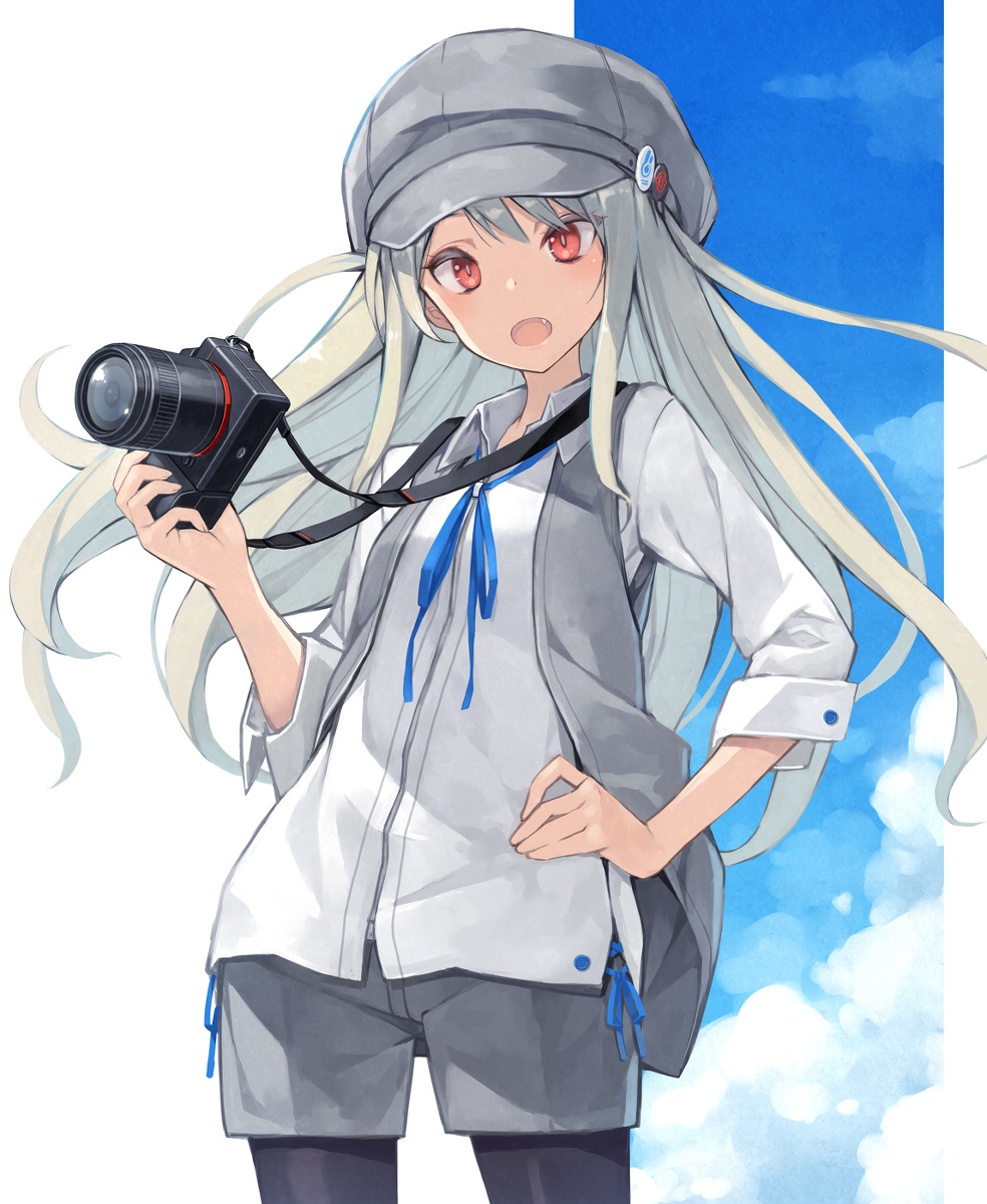 This is a pixiv picture whose title is カメラ女子.