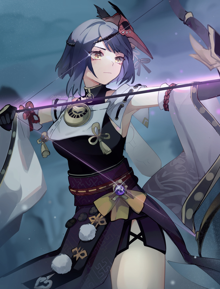 This is a pixiv picture whose title is 九条裟羅.