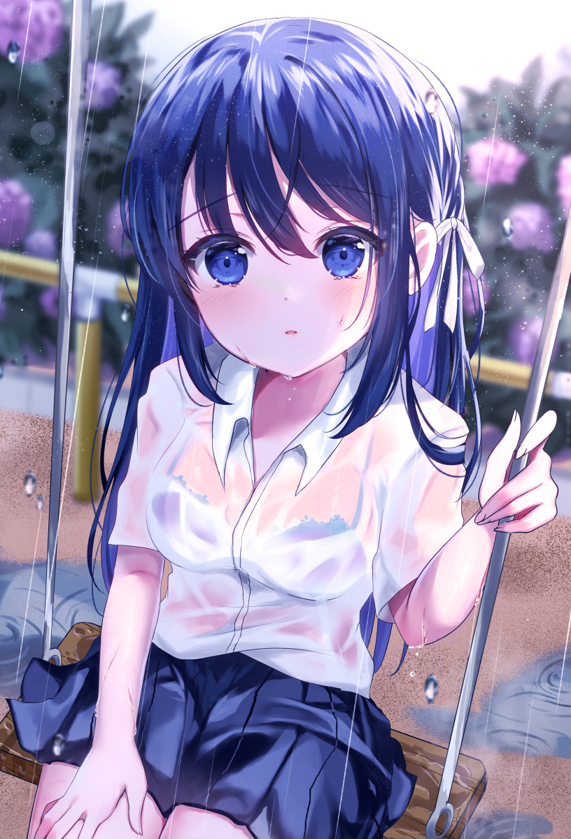 This is a pixiv picture whose title is 「あ、あの…」.