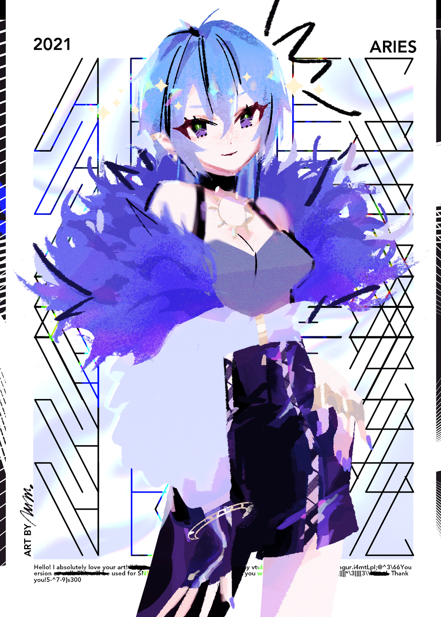 This is a pixiv picture whose title is skeb_Vtuber.