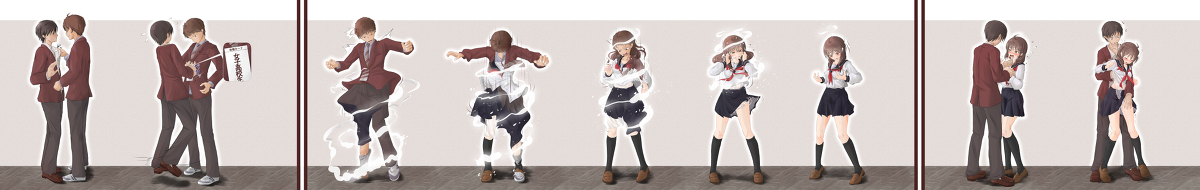 This is a pixiv picture whose title is TSFのシークエンス (その5).