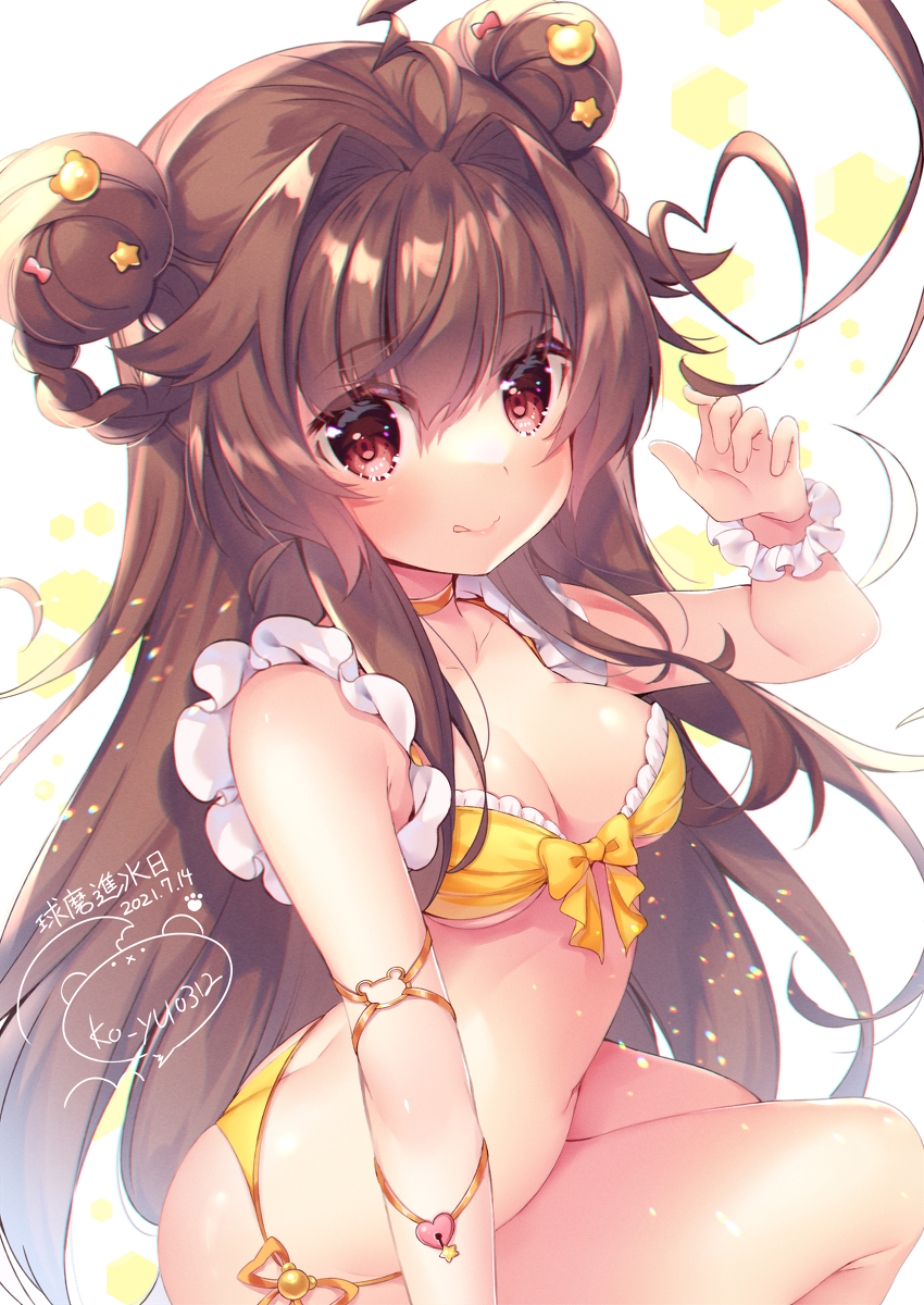 This is a pixiv picture whose title is 球磨ちゃん進水日2021.