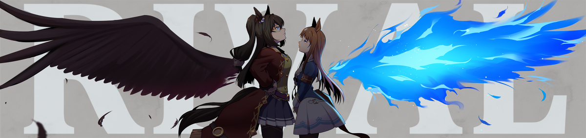 This is a pixiv picture whose title is R I V A L.