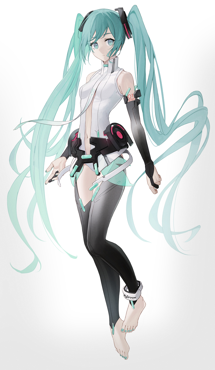 This is a pixiv picture whose title is Miku append.