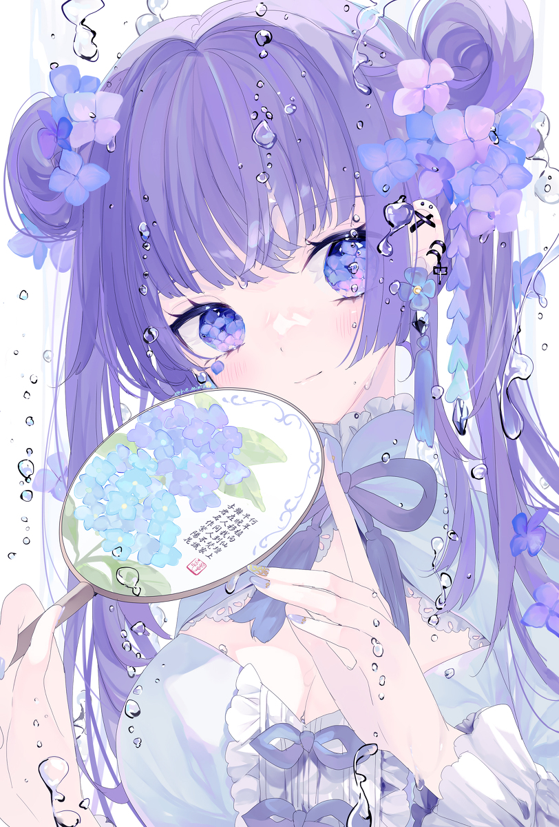 This is a pixiv picture whose title is 紫陽花.