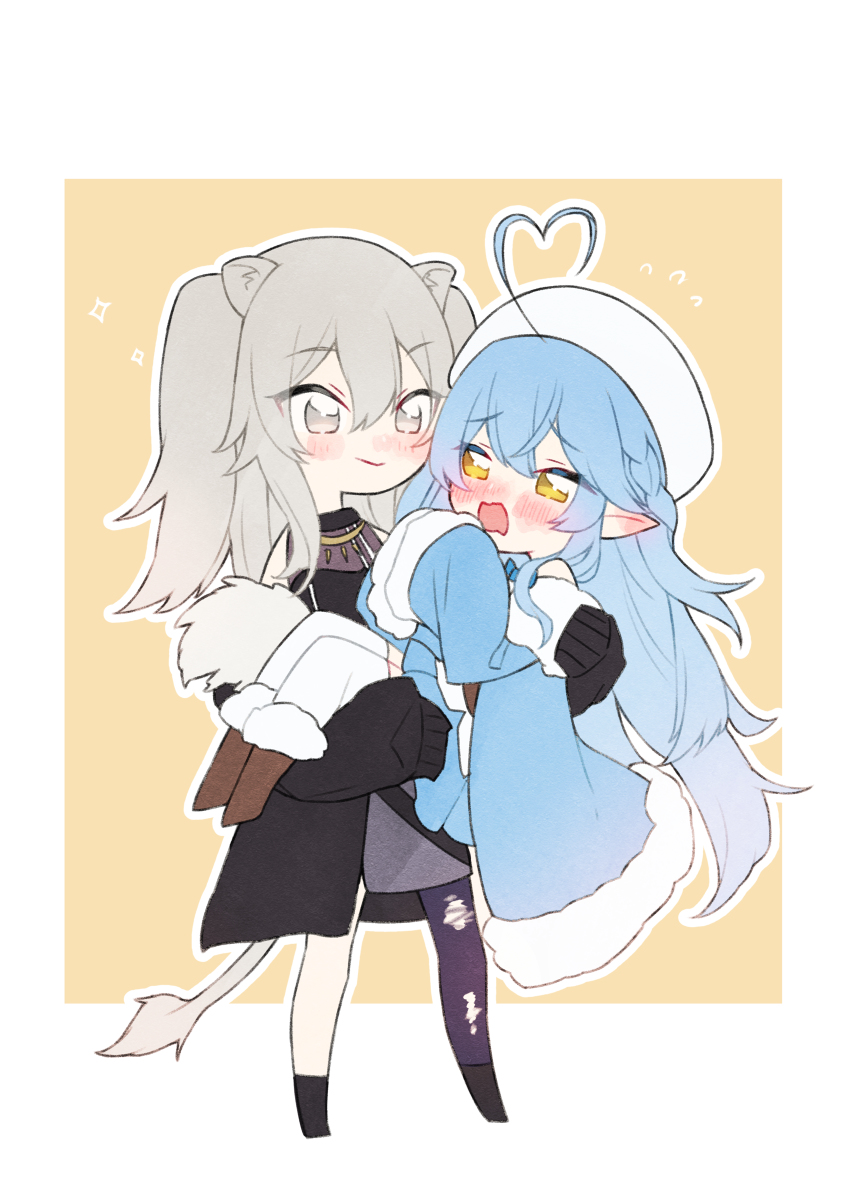 This is a pixiv picture whose title is ♌️☃️.