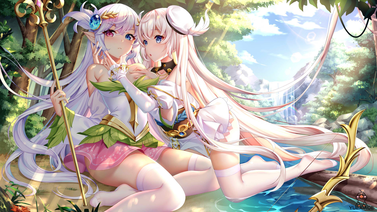 This is a pixiv picture whose title is 百合少女.