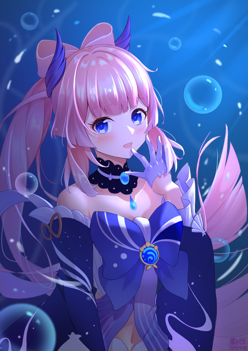 This is a pixiv picture whose title is 珊瑚宮心海.