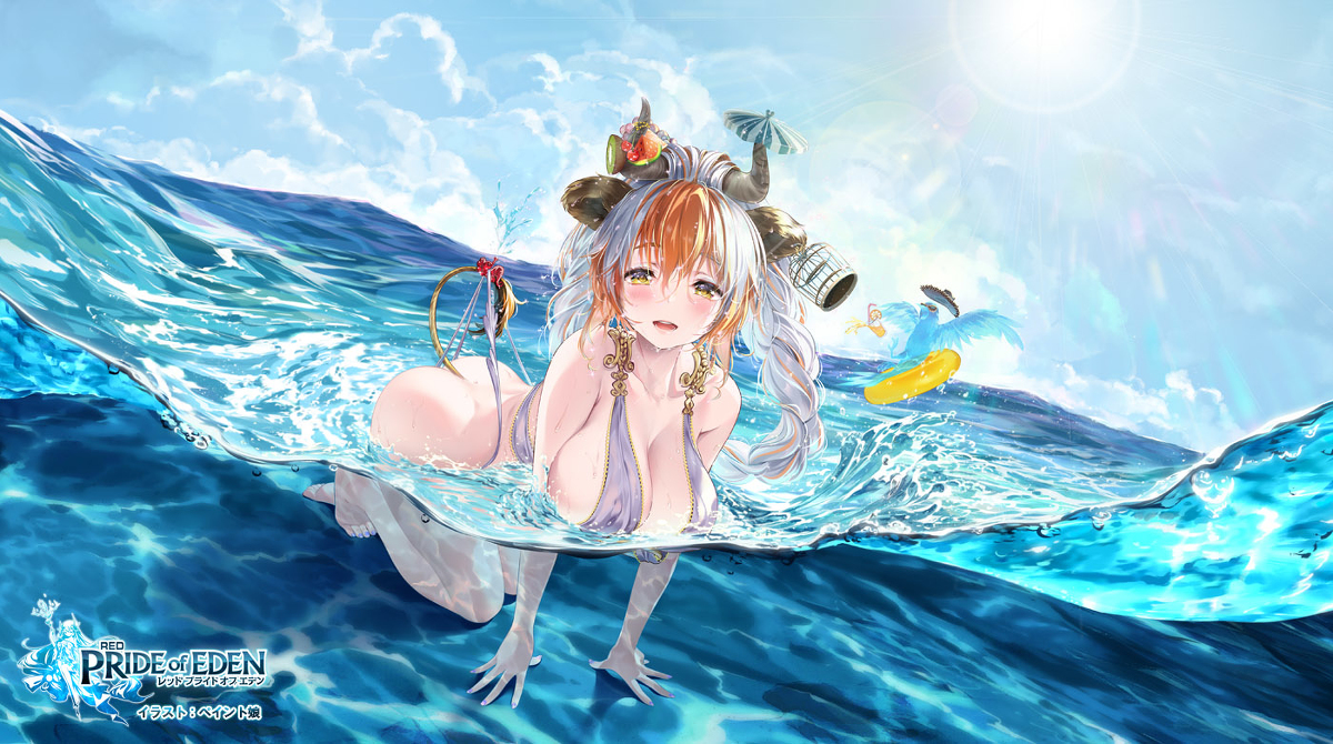 This is a pixiv picture whose title is 水着フラワー【伊甸园的骄傲公测开启】.