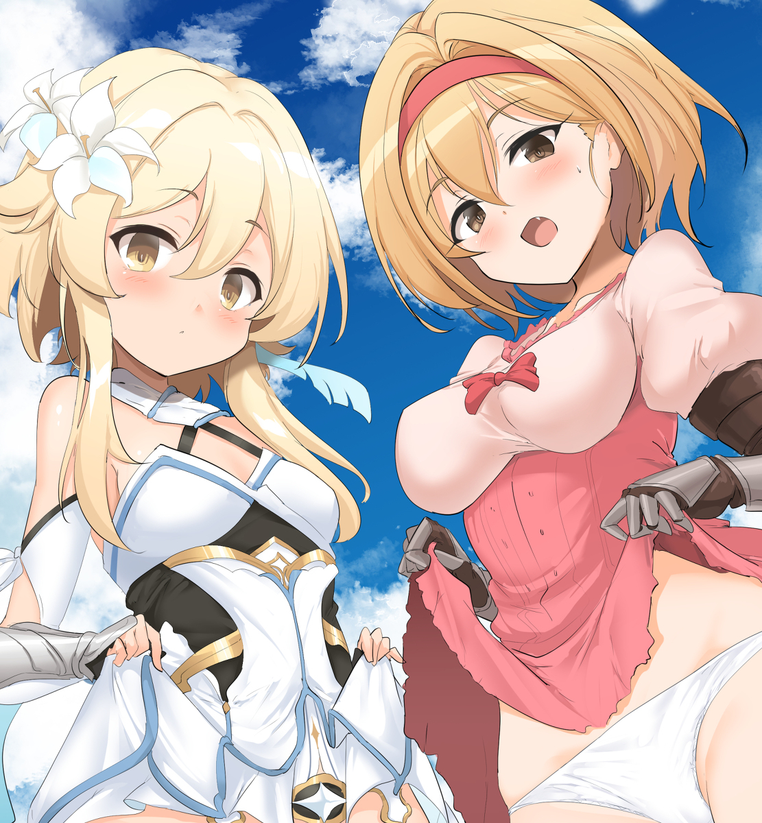 This is a pixiv picture whose title is 主人公ズのおぱんつ.