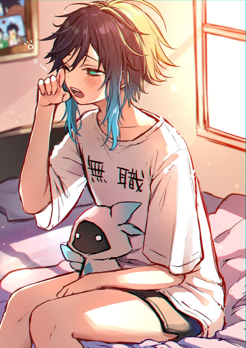 This is a pixiv picture whose title is おはよう〜.