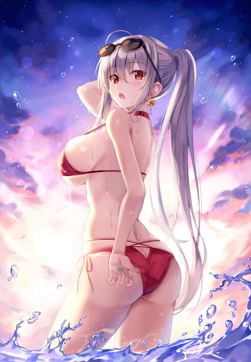 This is a pixiv picture whose title is 海.