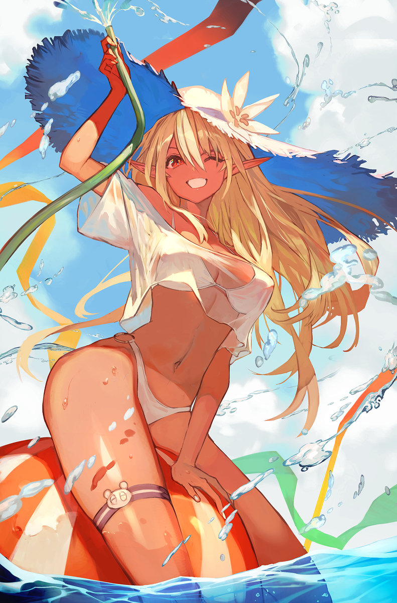 This is a pixiv picture whose title is Hot summer Flare.