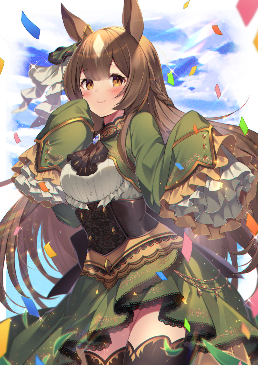 This is a pixiv picture whose title is サトノダイヤモンドちゃん💎.