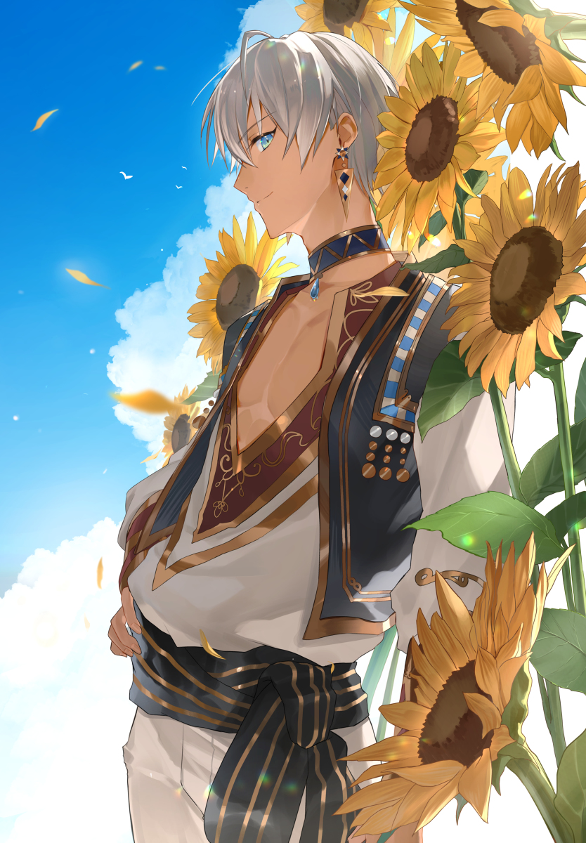 This is a pixiv picture whose title is 青空.
